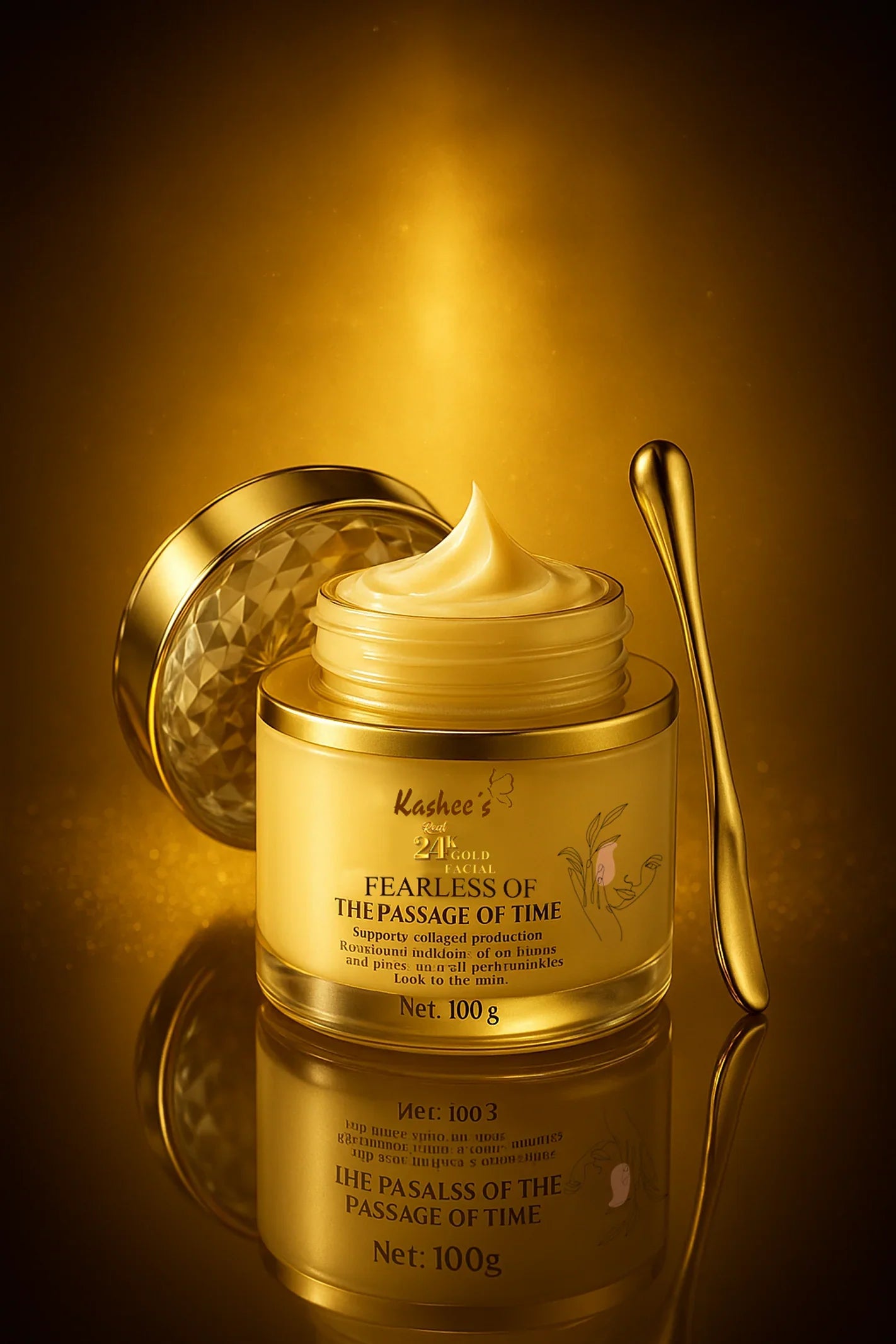 Kashees Real 24K Gold Facial Box AZADI-DEAL