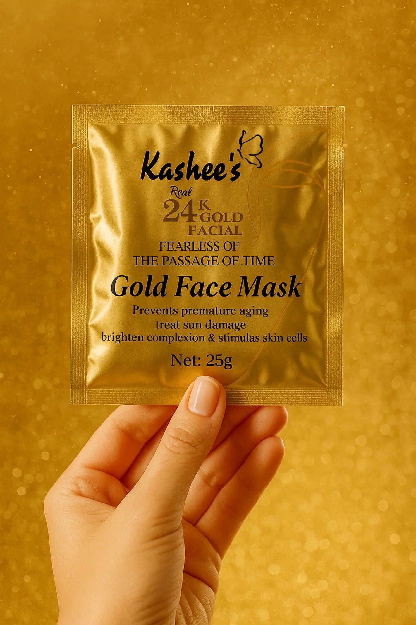 Kashees Real 24K Gold Facial Box AZADI-DEAL