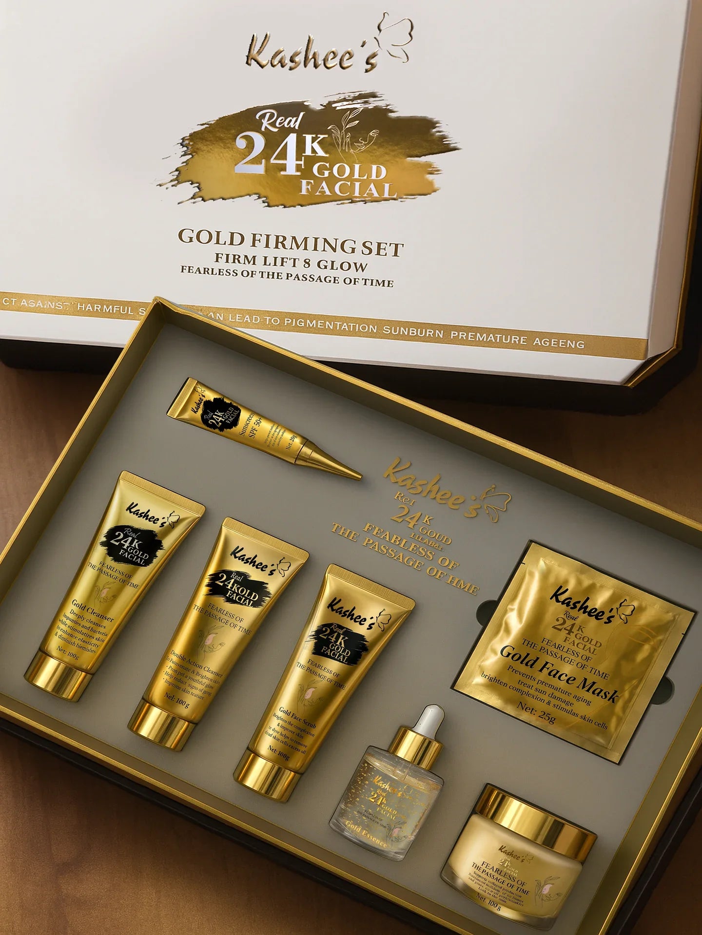 Kashees Real 24K Gold Facial Box AZADI-DEAL